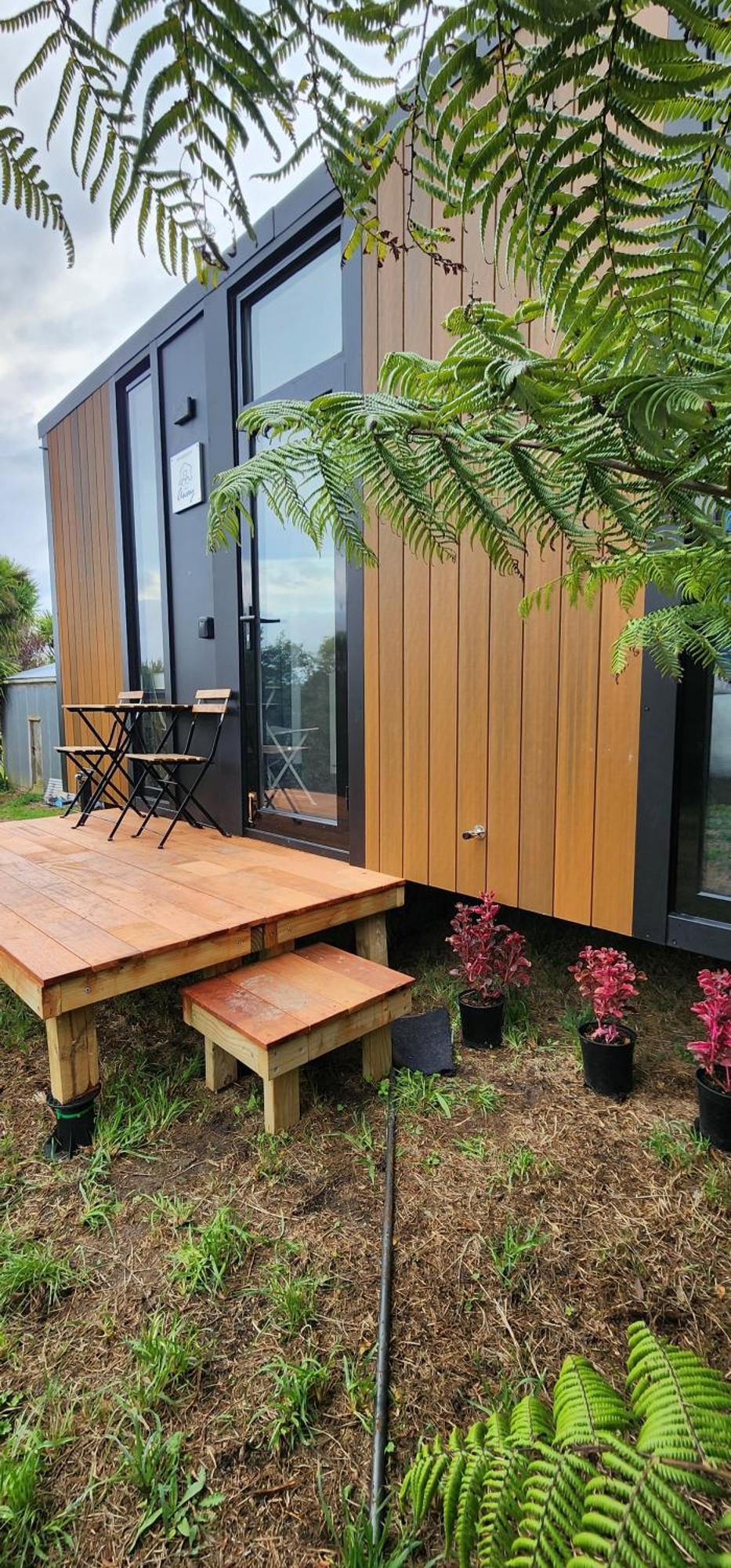 Cozy Cabin2 With Outdoor Bath At Dairy Flat Farm Waitoki Экстерьер фото